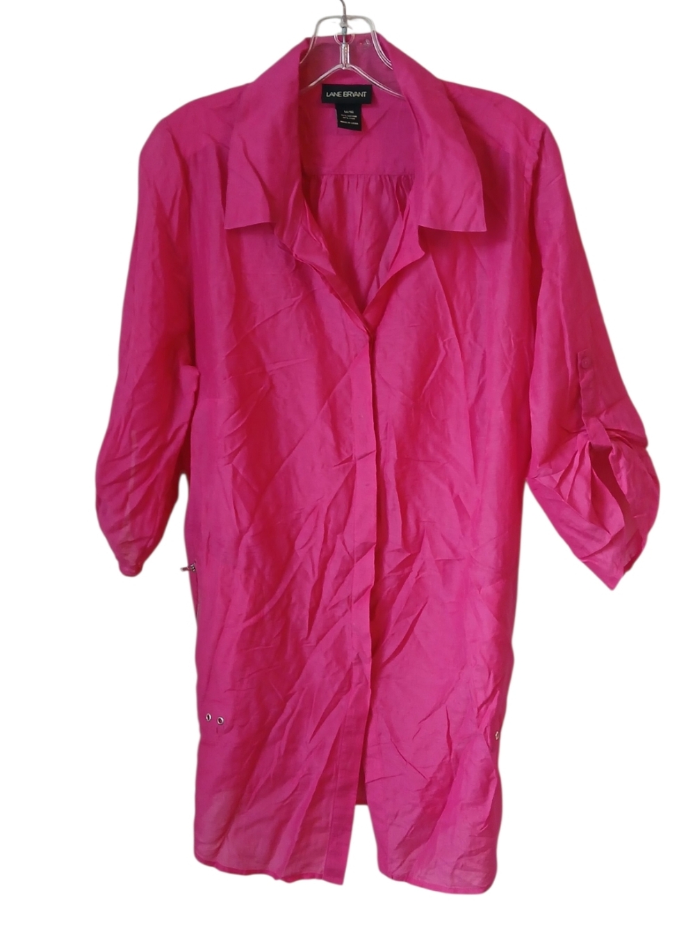 Lane Bryant Fuchsia Tunic Top Size 14/16